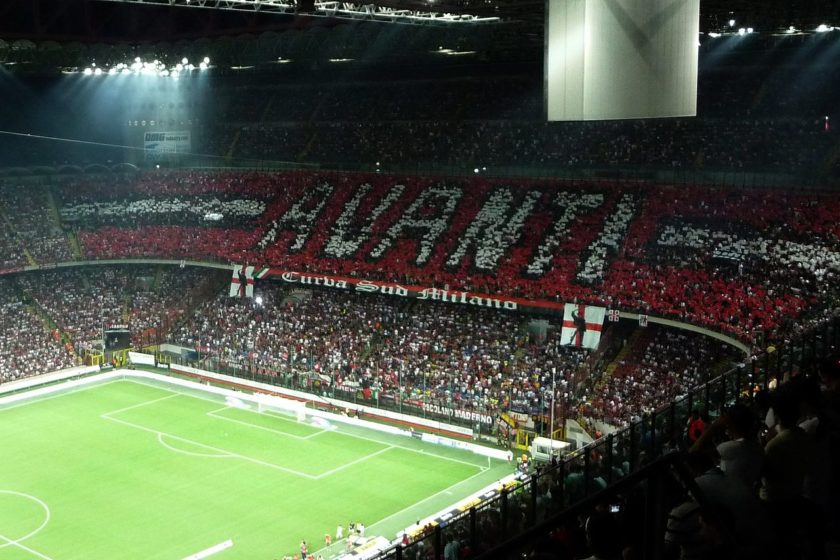 AC Milan vs AS Roma på San Siro
